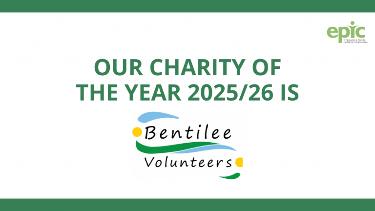 Bentilee Volunteers announced as EPIC’s Charity Of The Year 2025-26!
