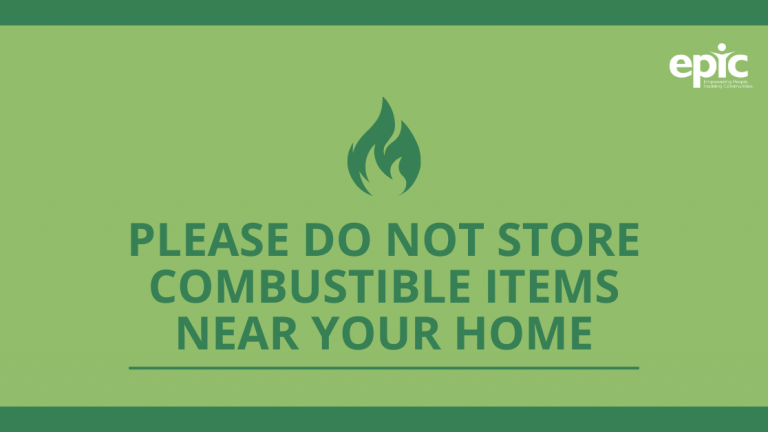 Storage of combustible items