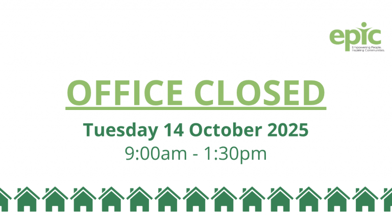 Office closed – Tuesday 14 October