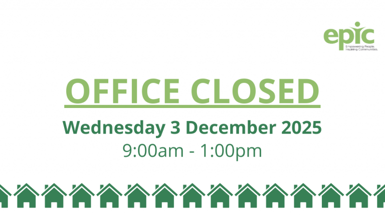 Office closed – Wednesday 3 December