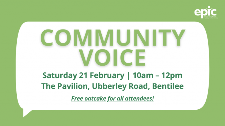 Community Voice Event in Bentilee – 21 Febuary
