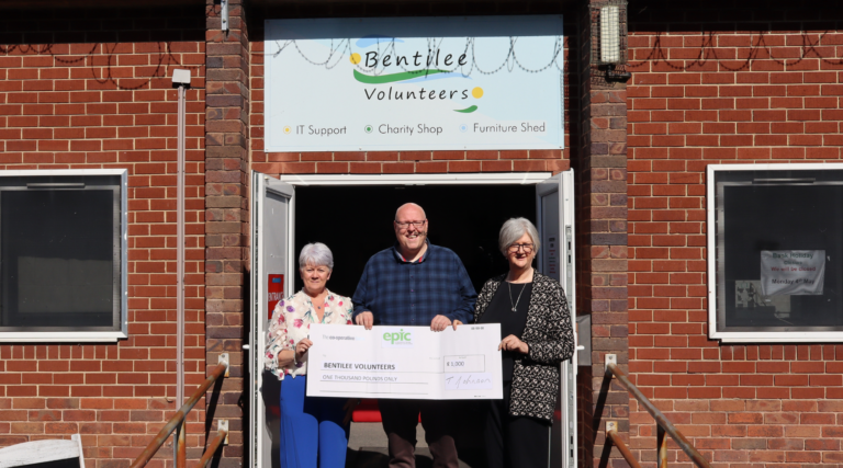 EPIC Donates £1,000 to Bentilee Volunteers Following Successful Fundraising Year