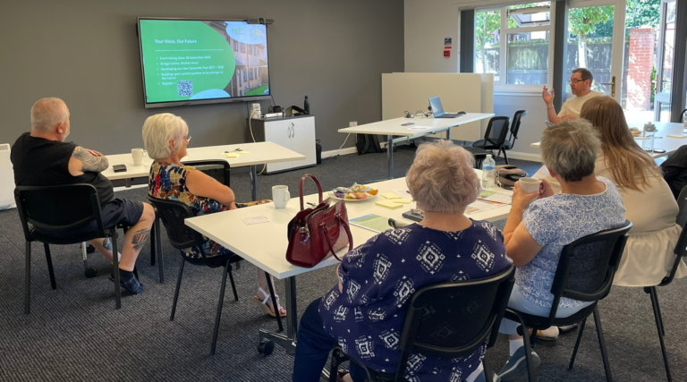 Tenants share their views at Community Voice event